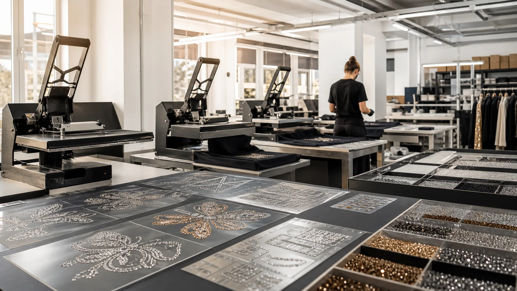 Rhinestone production workshop